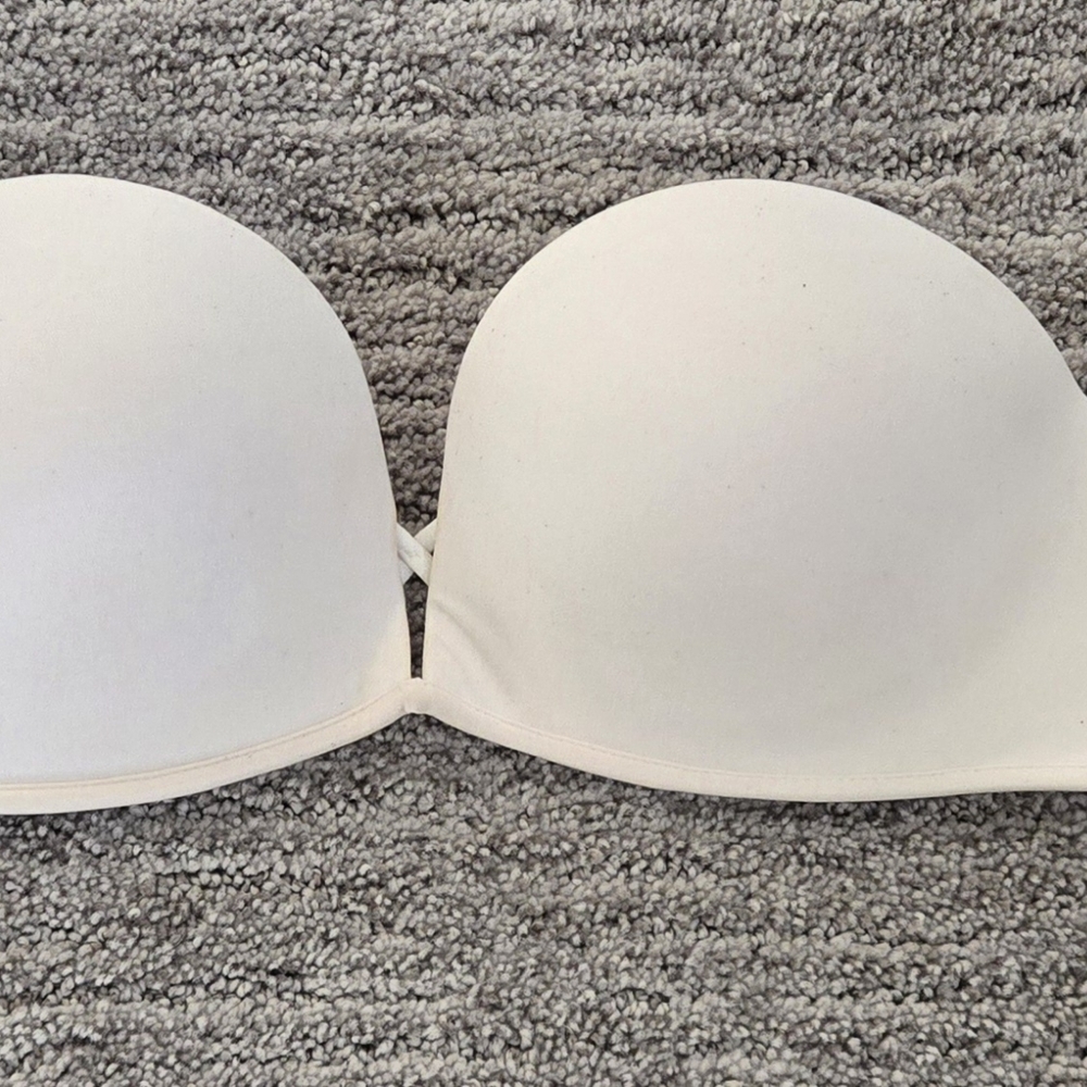 White Strapless Bombshell Bra